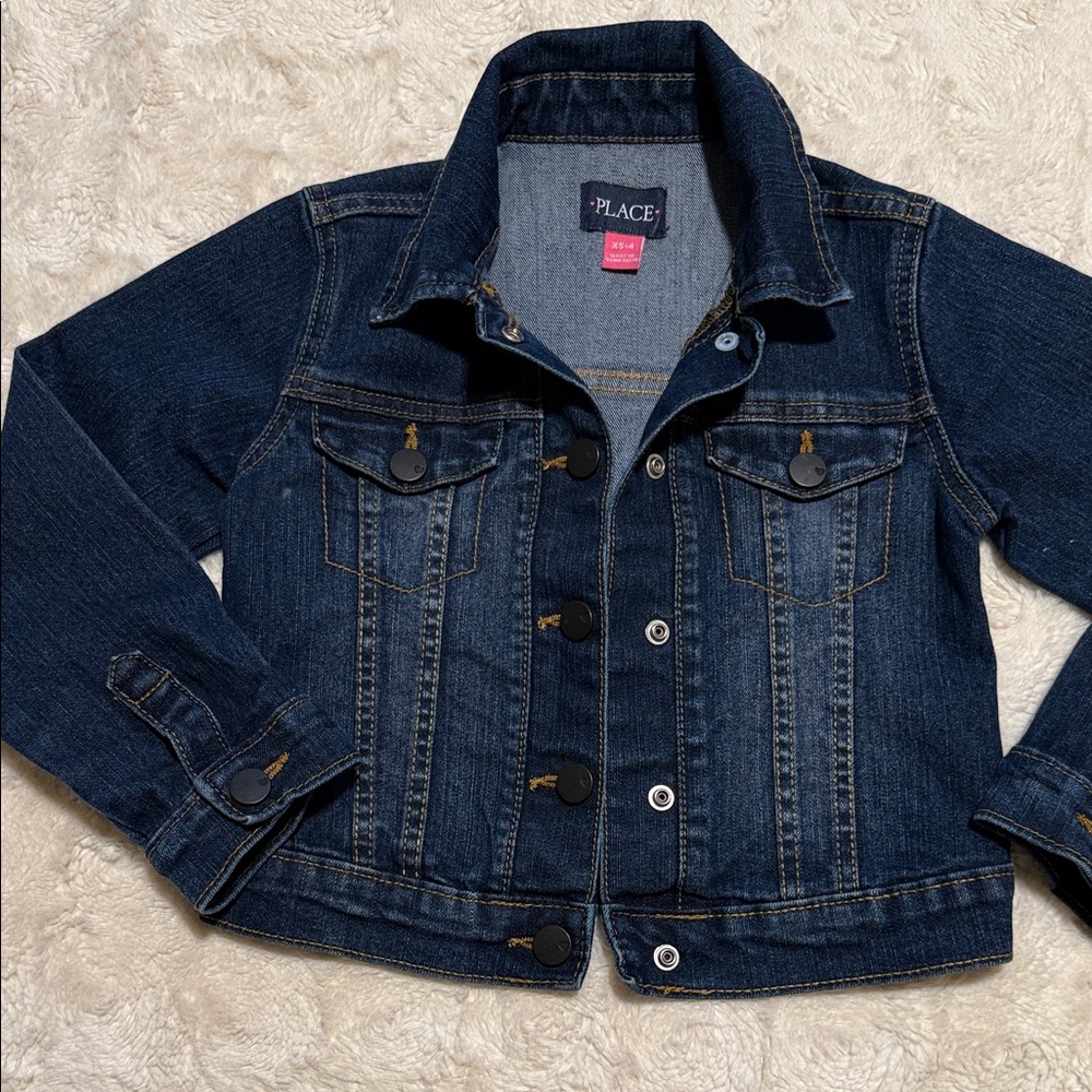 The Children's Place Dark Blue Jean Jacket
